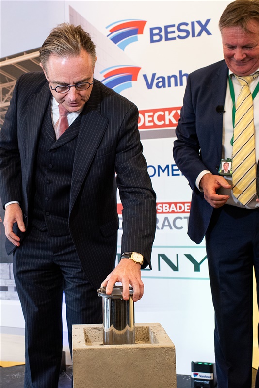 Eerstesteenlegging Oppervlaktebergingsinstallatie